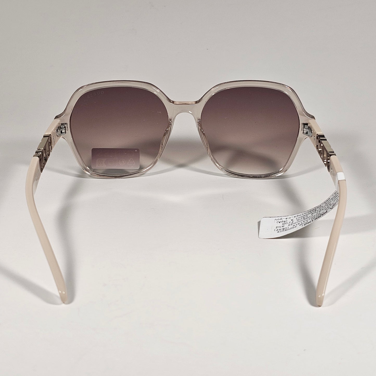 Guess GO00091 45F Butterfly Sunglasses Nude Frame Brown Gradient Lens 57mm