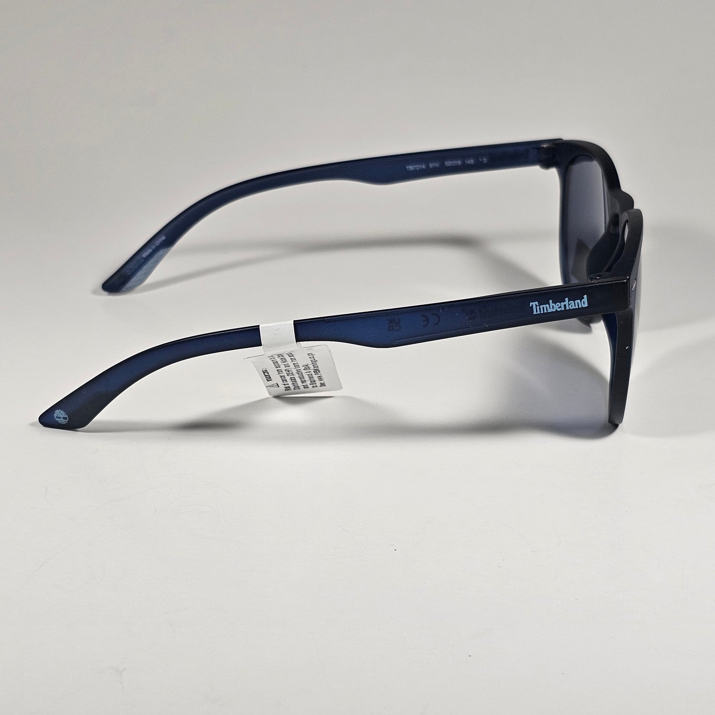 Timberland TB7214 91V Round Keyhole Sunglasses Blue Frame Blue Gray Lens 52mm