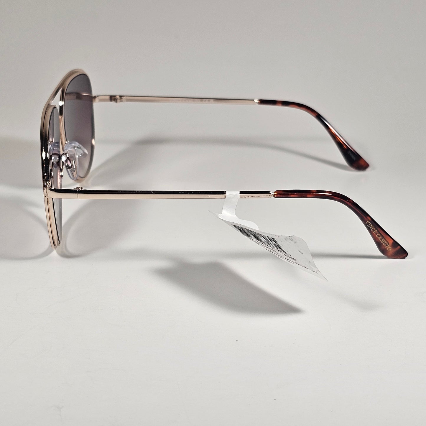Vince Camuto VC1210 GLDBN Aviator Sunglasses Brown Gold Frame Brown Gradient