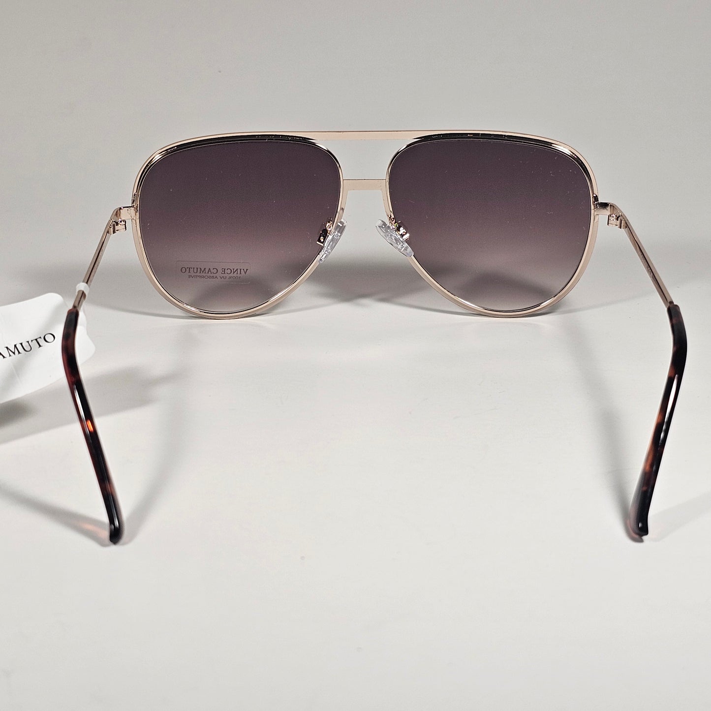 Vince Camuto VC1210 GLDBN Aviator Sunglasses Brown Gold Frame Brown Gradient