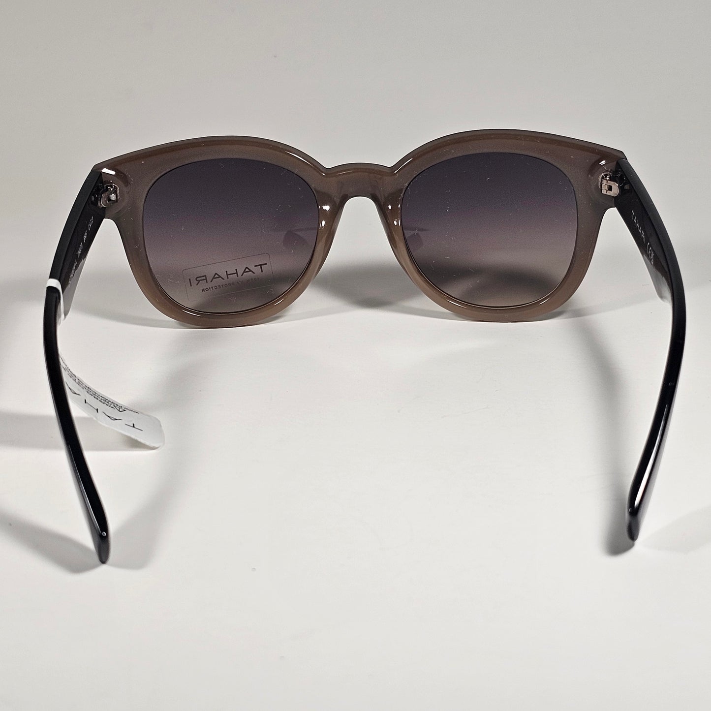 Tahari Soft Round Sunglasses Brown Fade Frame Brown Gradient Lens TH979 BRF