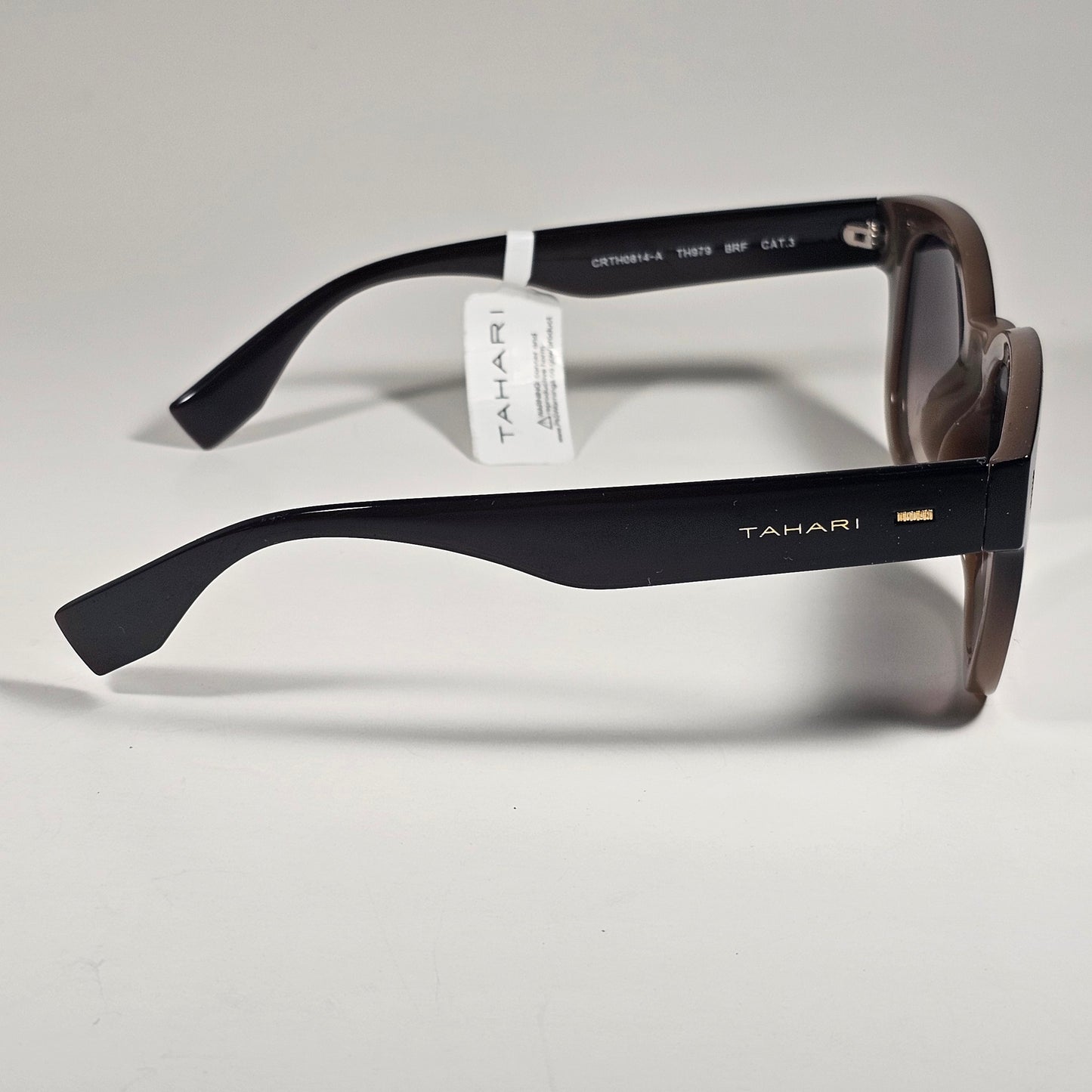 Tahari Soft Round Sunglasses Brown Fade Frame Brown Gradient Lens TH979 BRF