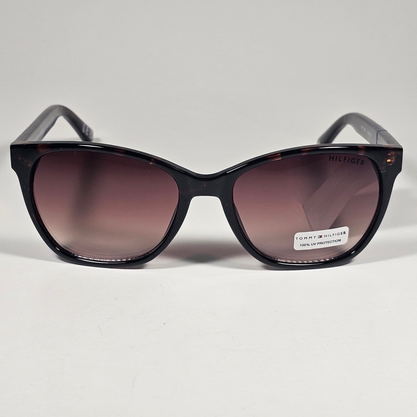 Tommy Hilfiger WP OL670 Oval Sunglasses Brown Tortoise Gold Brown Gradient Lens