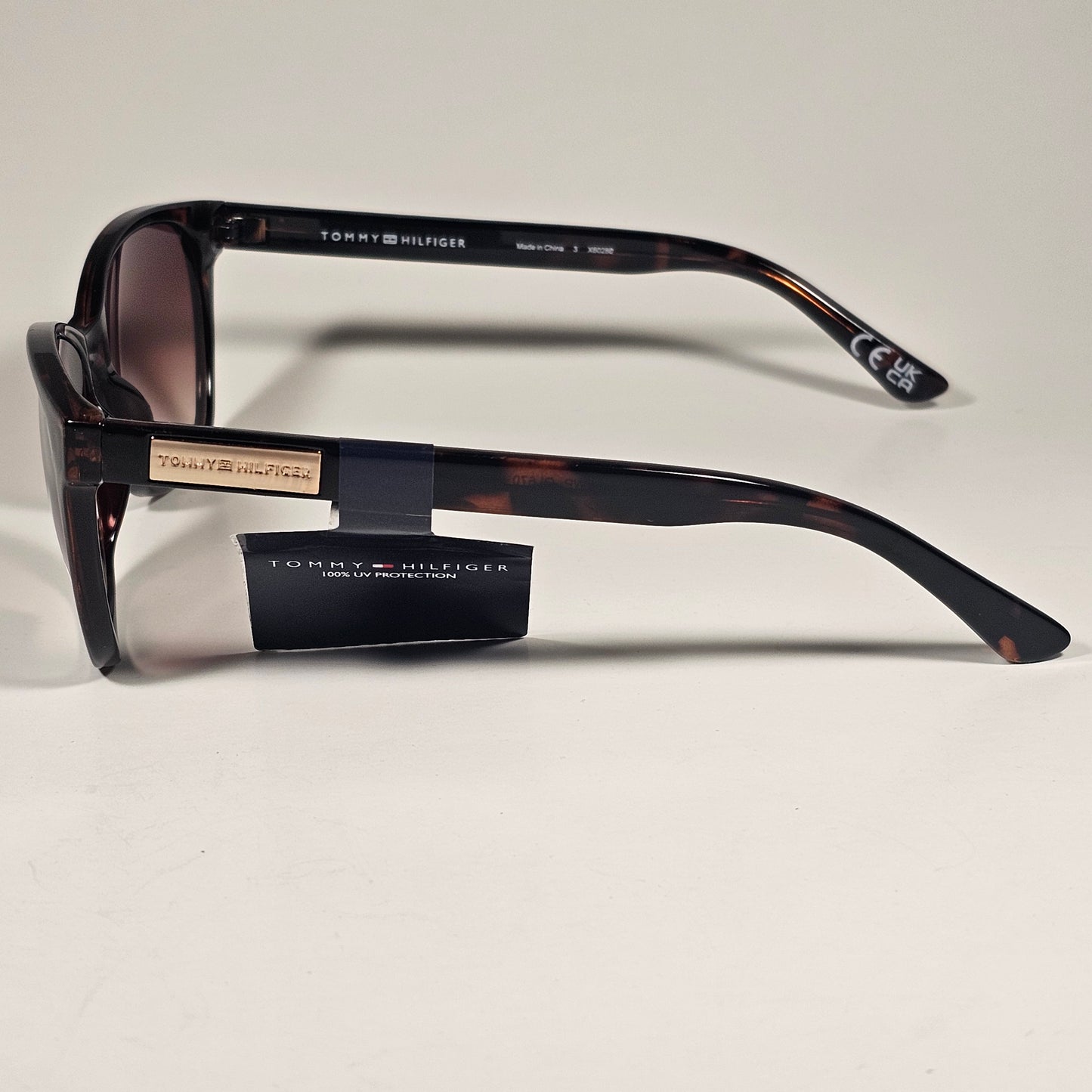 Tommy Hilfiger WP OL670 Oval Sunglasses Brown Tortoise Gold Brown Gradient Lens