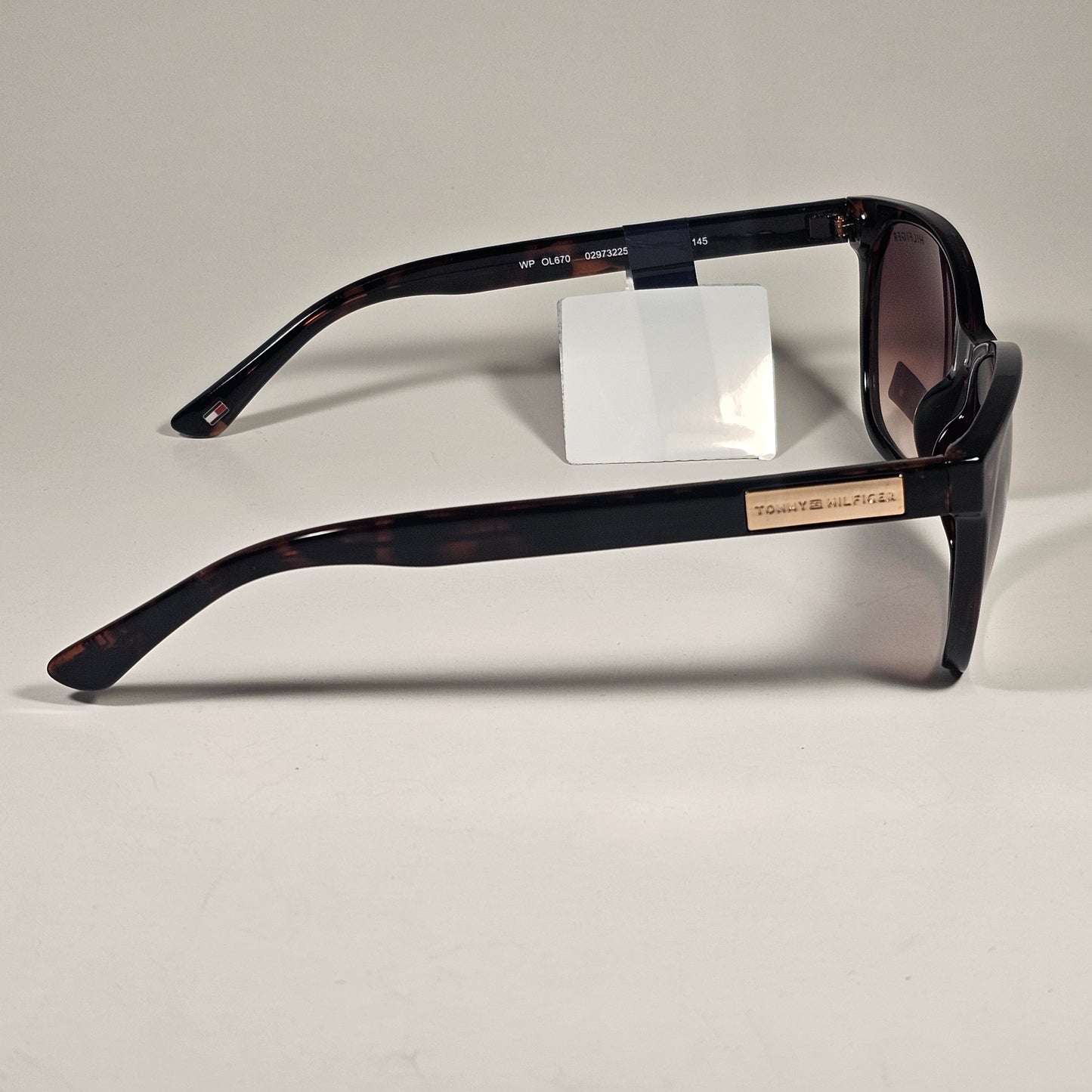 Tommy Hilfiger WP OL670 Oval Sunglasses Brown Tortoise Gold Brown Gradient Lens