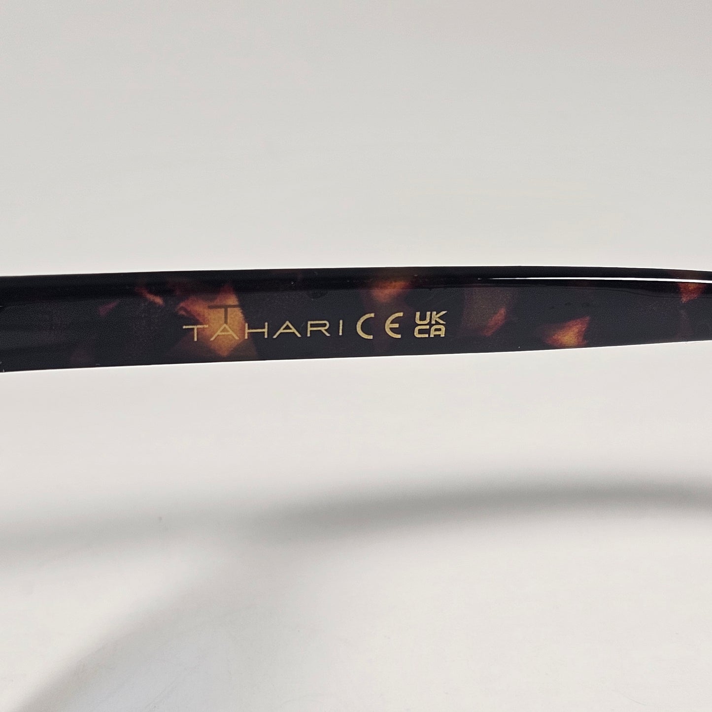 Tahari  TH980 TSBL Oversize Square Sunglasses Brown Tortoise Blue Gradient Lens