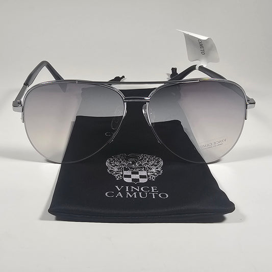 Vince Camuto VC1311 SLV Aviator Sunglasses Silver Tone Frame Silver Mirror Lens