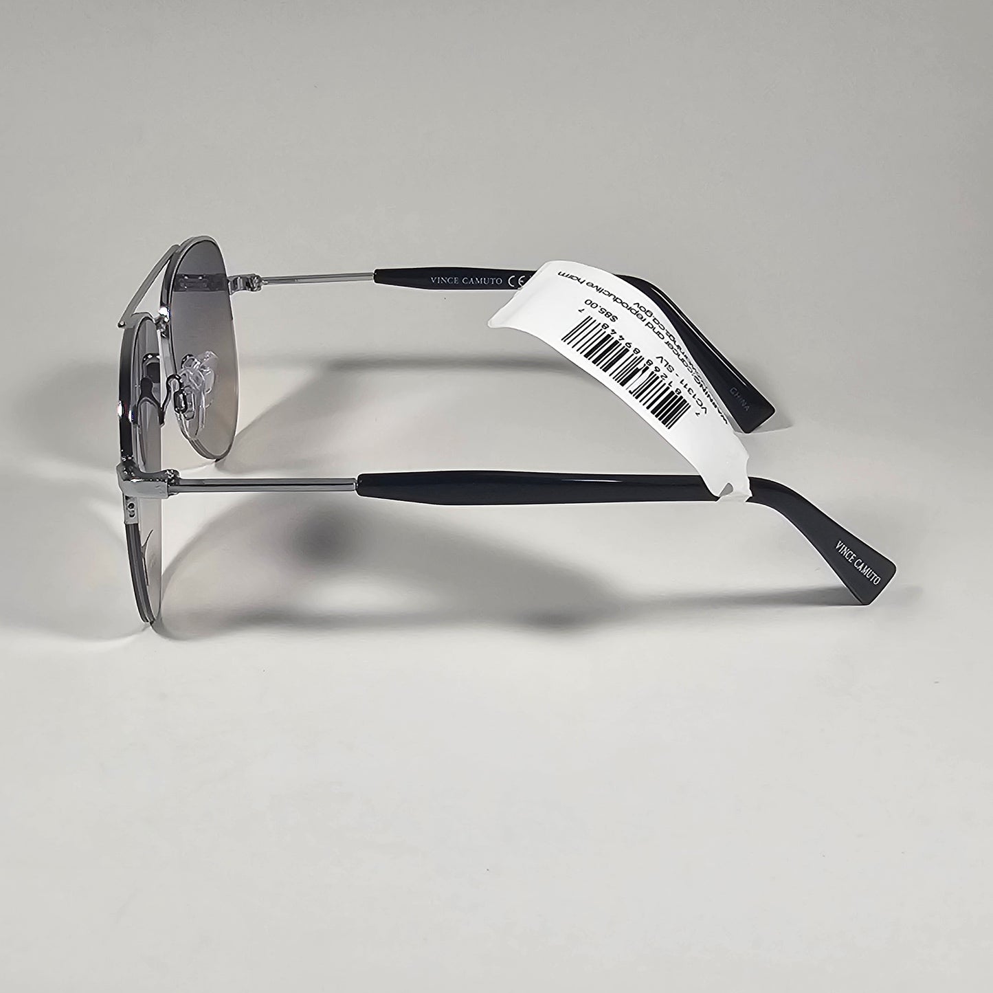 Vince Camuto VC1311 SLV Aviator Sunglasses Silver Tone Frame Silver Mirror Lens
