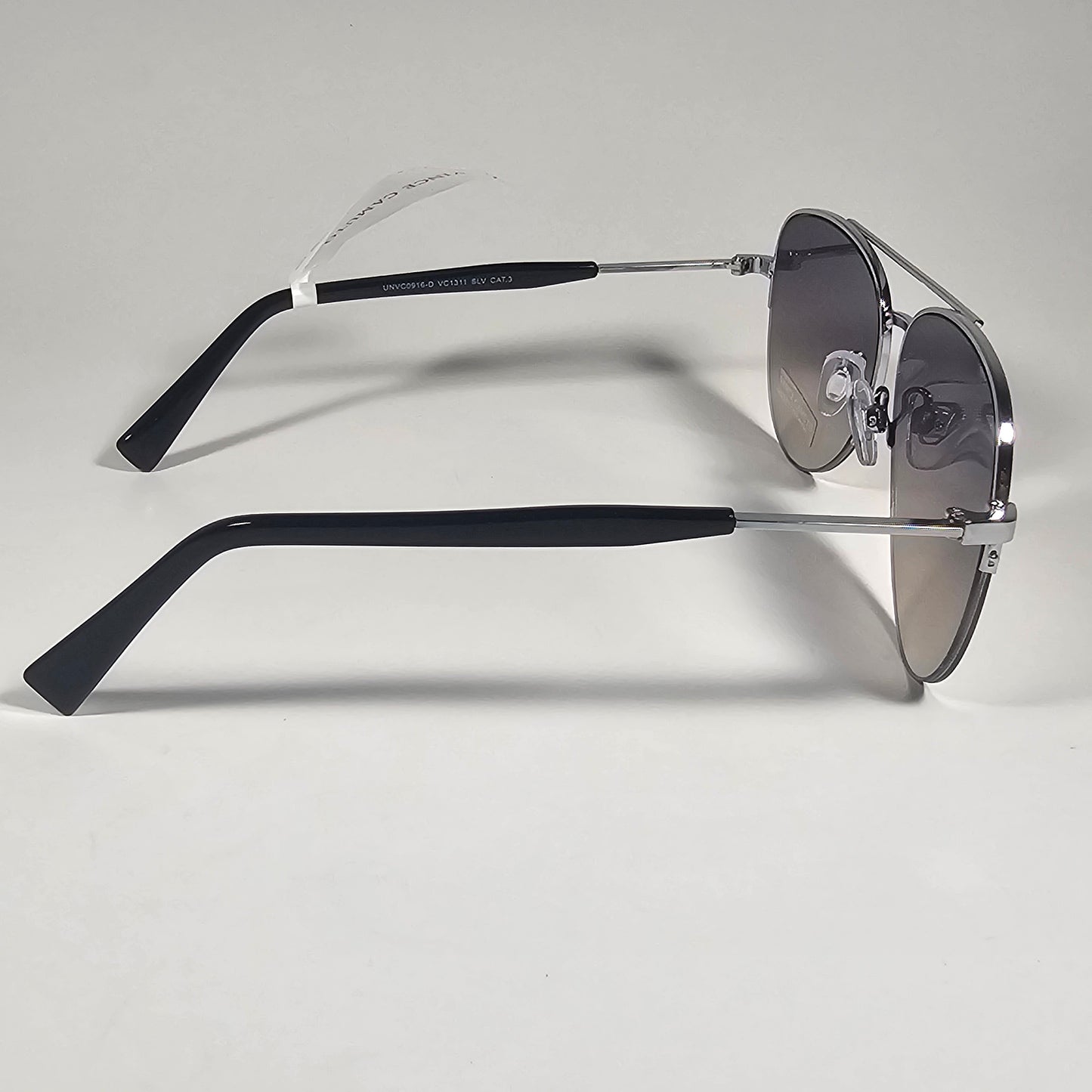 Vince Camuto VC1311 SLV Aviator Sunglasses Silver Tone Frame Silver Mirror Lens