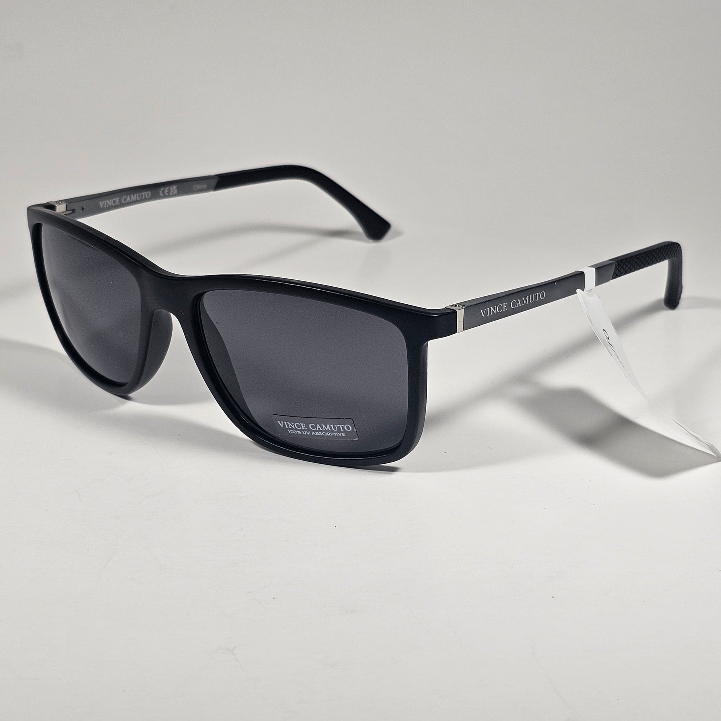 Vince Camuto VM729 OX Men's Rectangle Sunglasses Matte Black Frame Gray Lens
