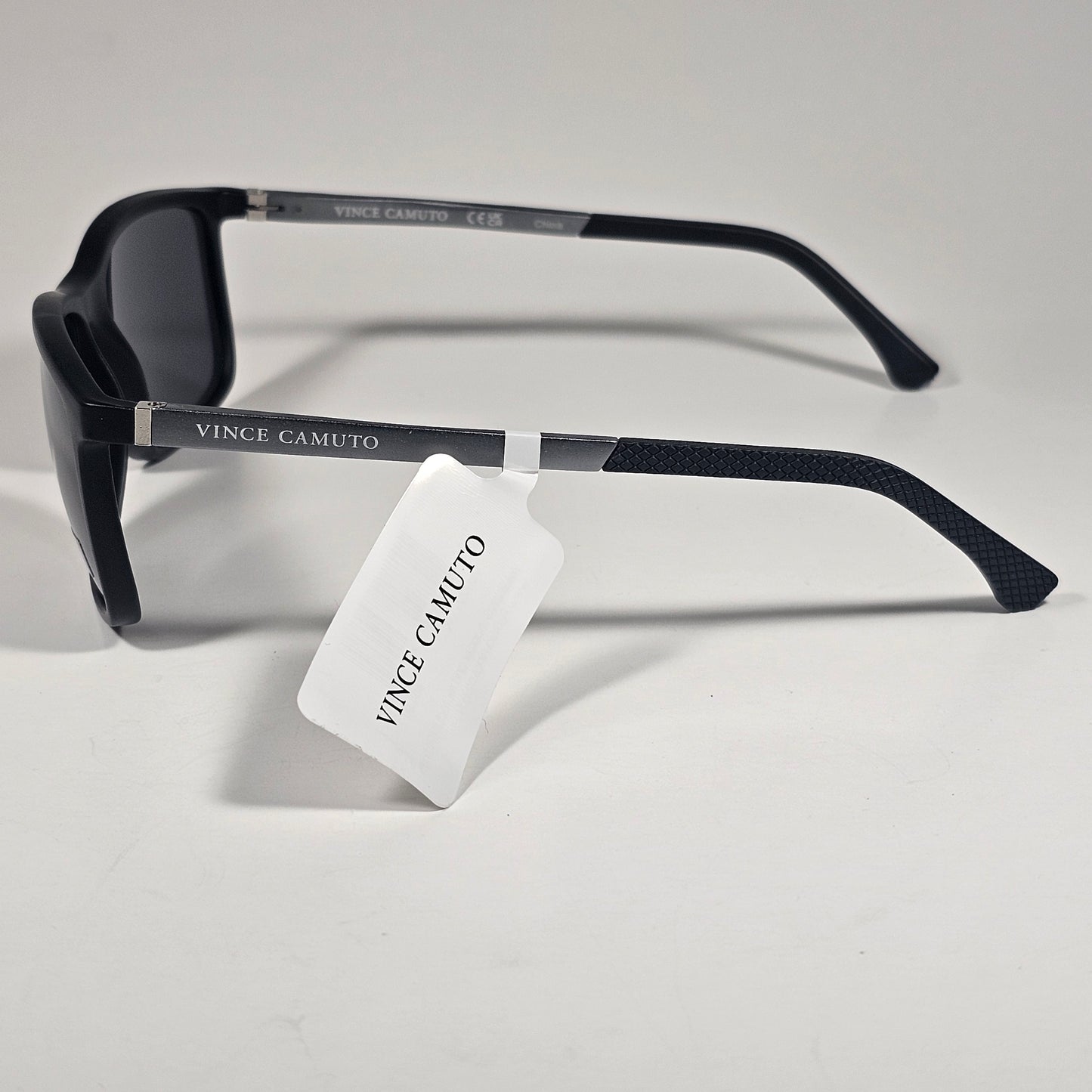 Vince Camuto VM729 OX Men's Rectangle Sunglasses Matte Black Frame Gray Lens