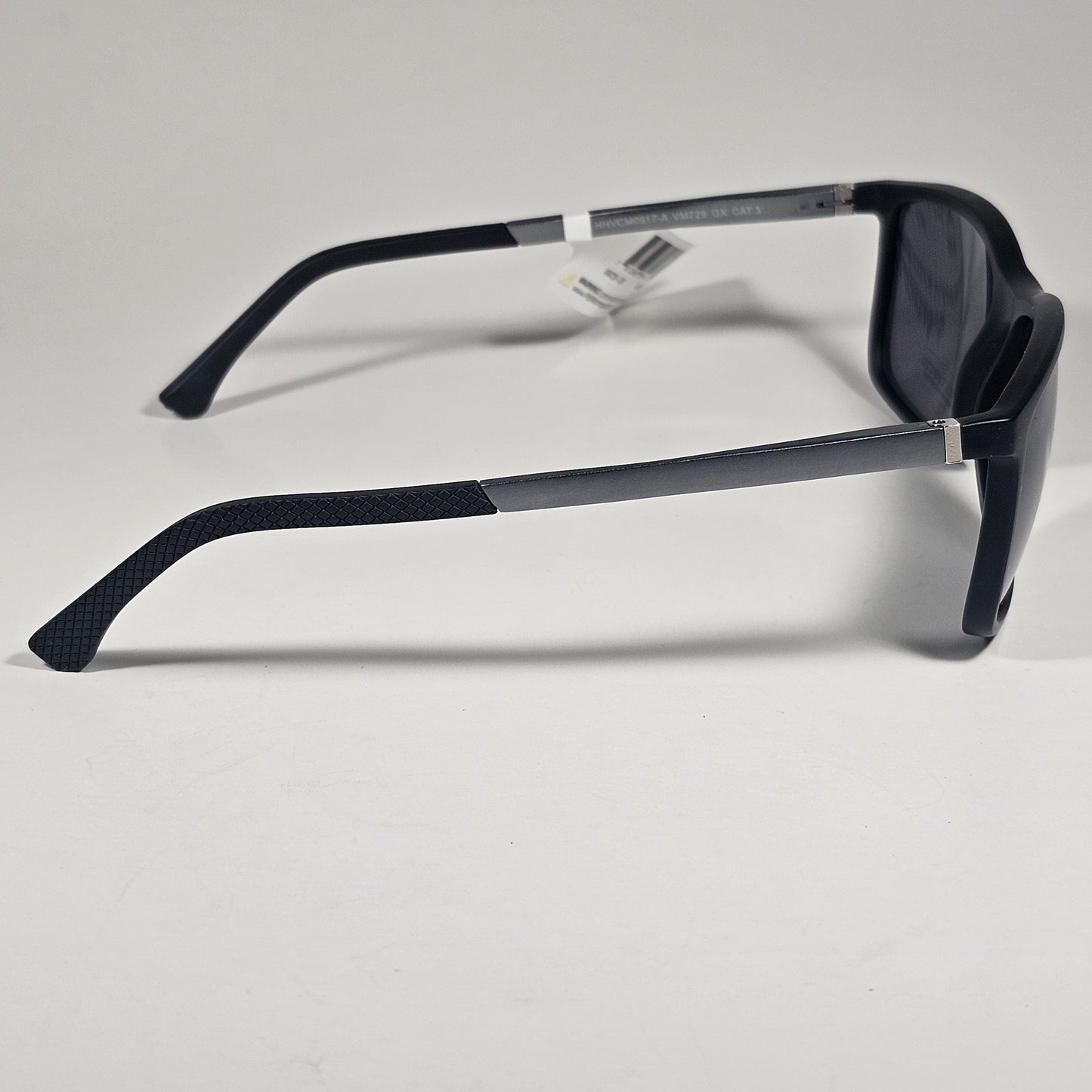 Vince Camuto VM729 OX Men's Rectangle Sunglasses Matte Black Frame Gray Lens