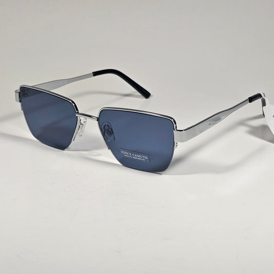Vince Camuto VC1310 SLV Geometric Sunglasses Silver Frame Blue Tinted Lens