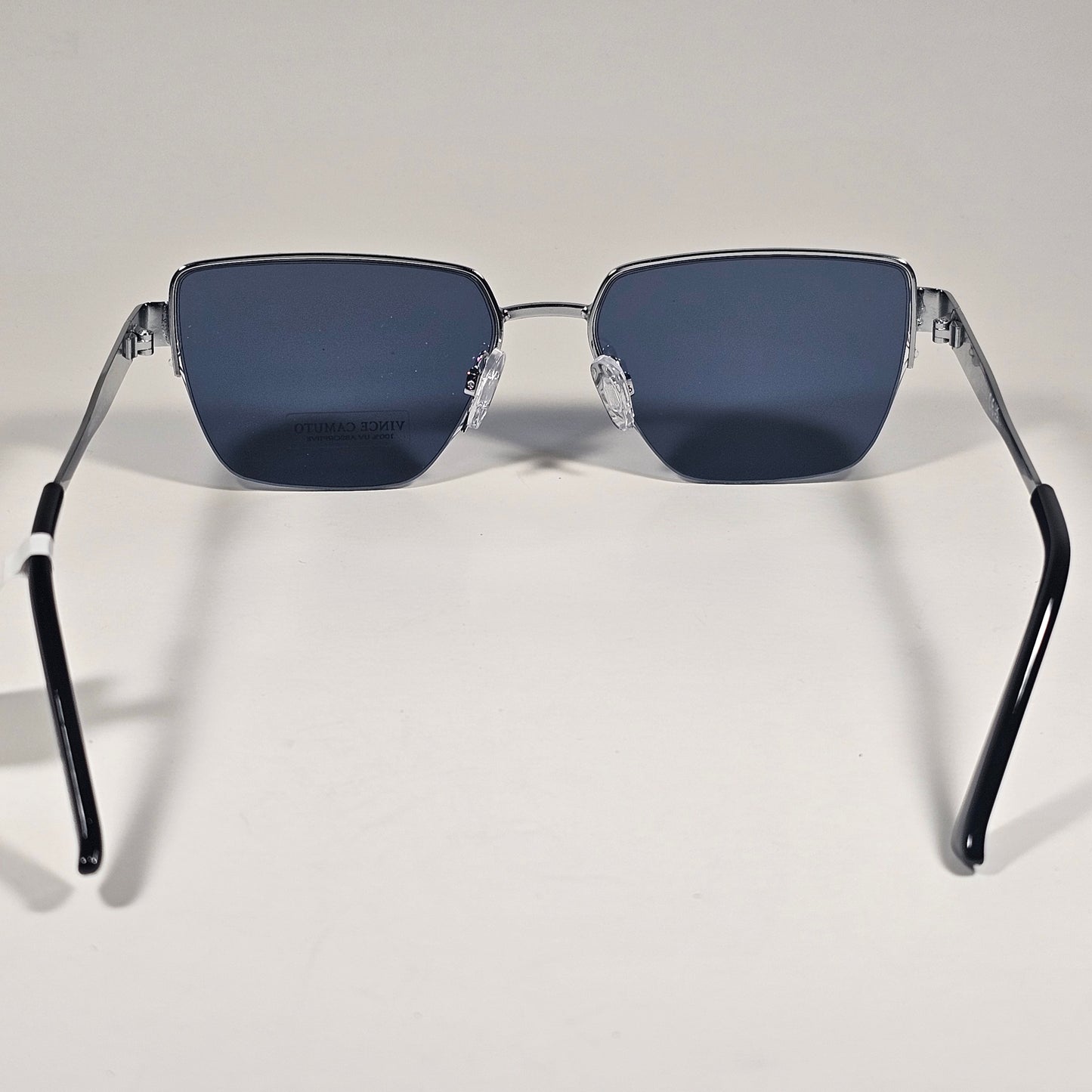 Vince Camuto VC1310 SLV Geometric Sunglasses Silver Frame Blue Tinted Lens