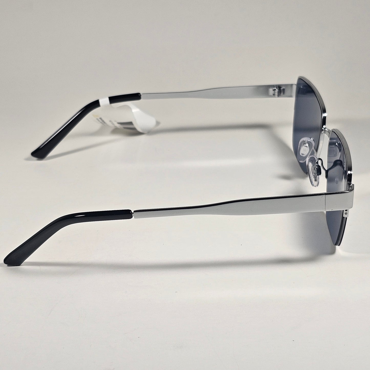 Vince Camuto VC1310 SLV Geometric Sunglasses Silver Frame Blue Tinted Lens