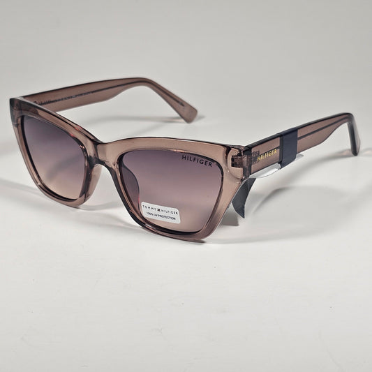 Tommy Hilfiger  WP OL645 Cat Eye Sunglasses Brown Beige Frame Gradient Lens