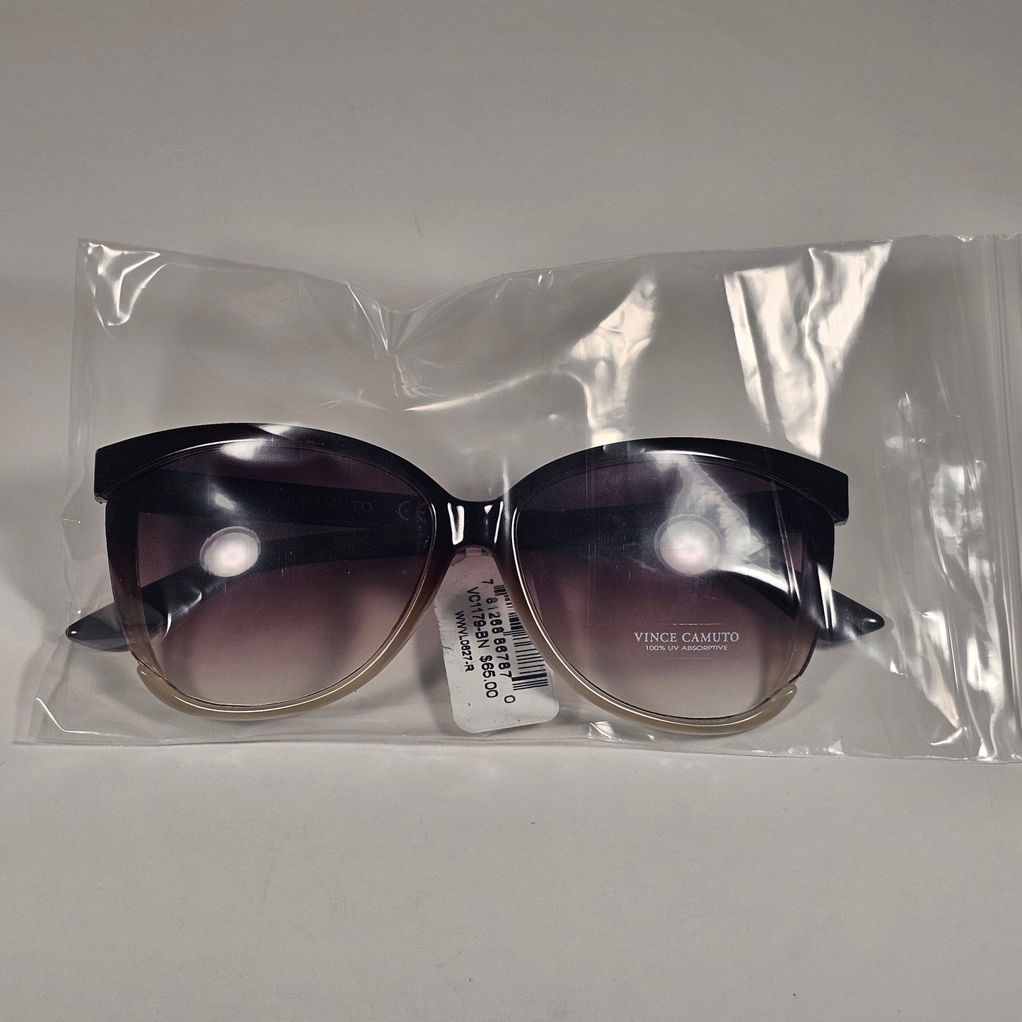 Vince Camuto VC1179 BN Cat Eye Sunglasses Brown Gradient Frame Brown Lens