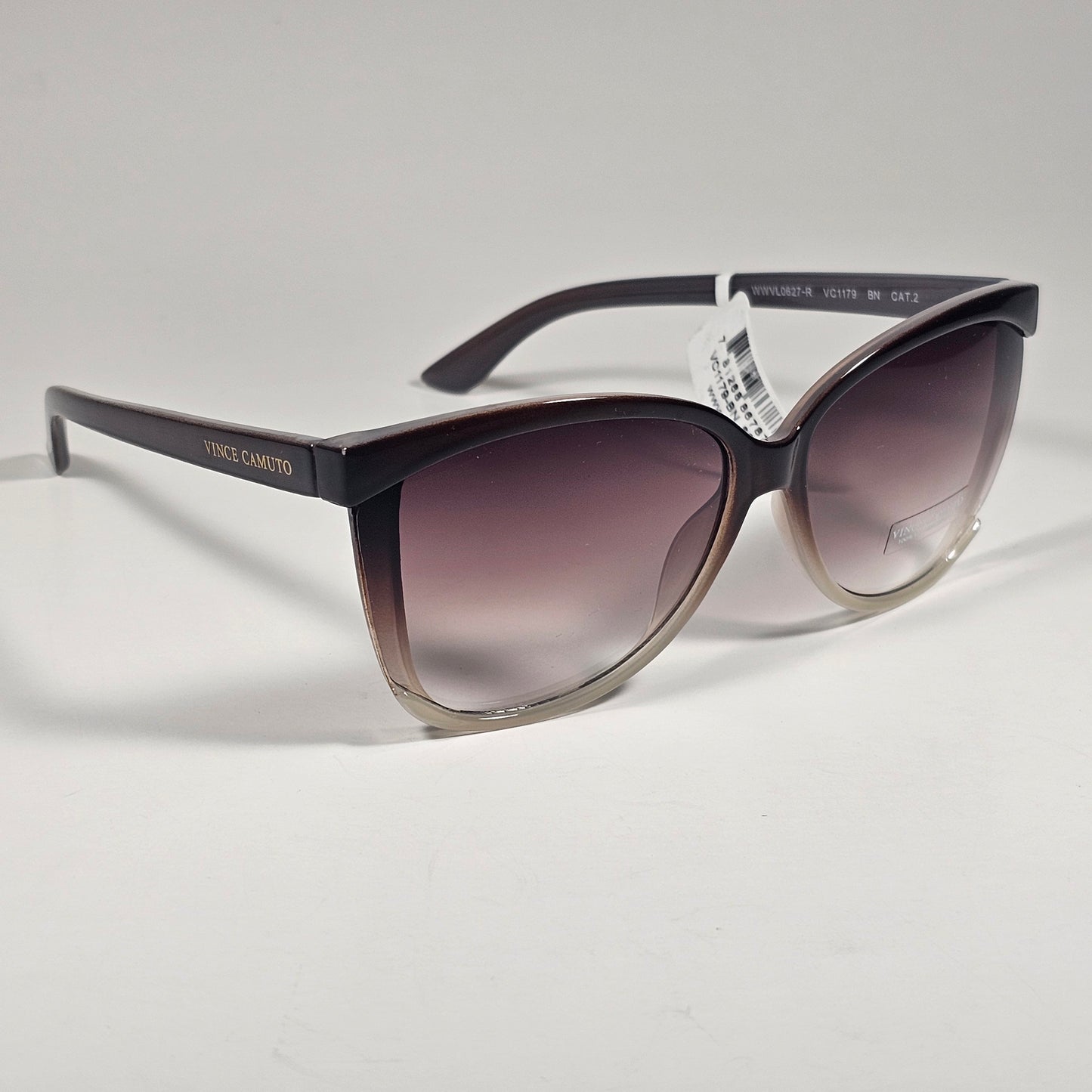 Vince Camuto VC1179 BN Cat Eye Sunglasses Brown Gradient Frame Brown Lens