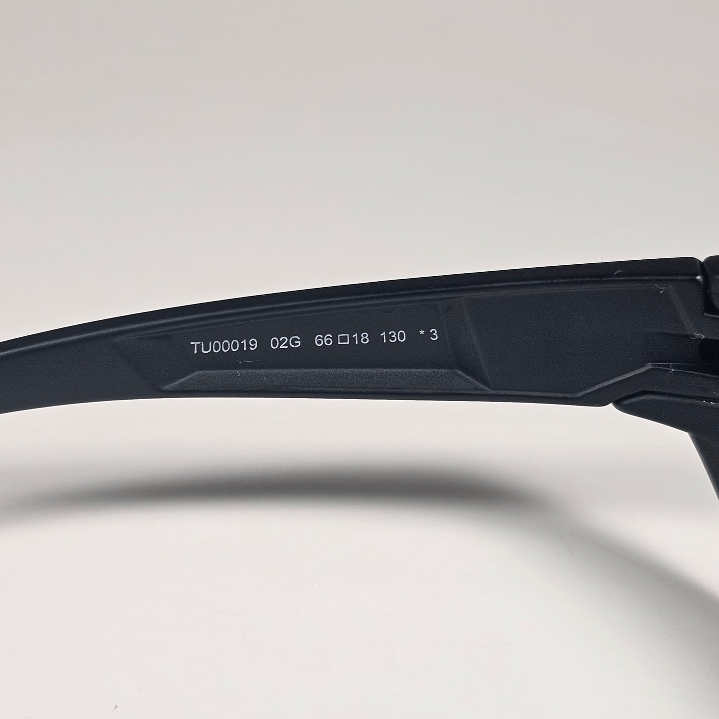Timberland TU00019 02G Men's Wrap Sunglasses Matte Black Coral Mirror Lens 66mm