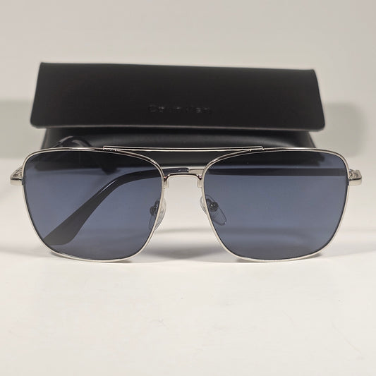 Calvin Klein Navigator Sunglasses CK19136S 045 Silver Frame Blue Lens