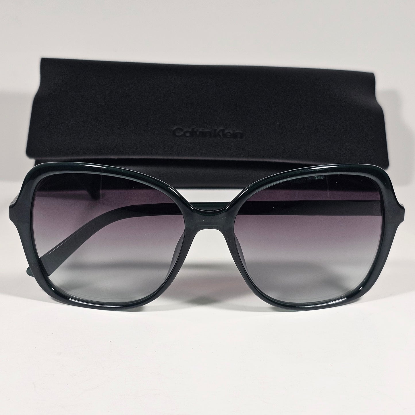 Calvin Klein Butterfly Sunglasses CK19561S 360 Green Frame Smoke Gradient Lens
