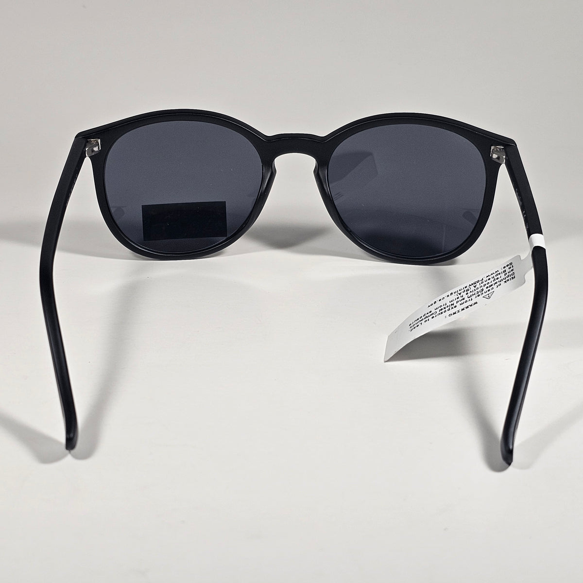 Timberland TB7185 02A Round Keyhole Sunglasses Matte Black Frame Gray Lens 54mm