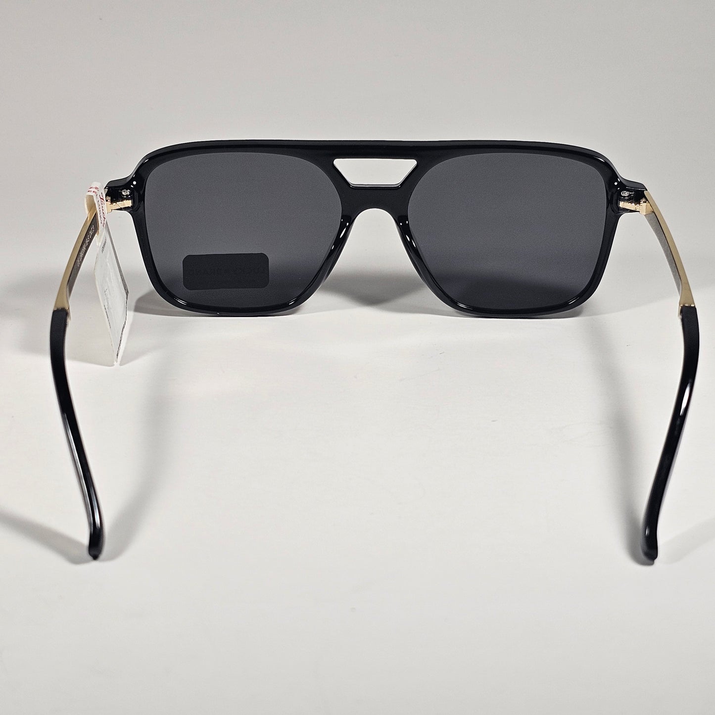 Lucky Brand LB93580 Turbo Aviator Sunglasses Gold Shiny Black Gray Lens