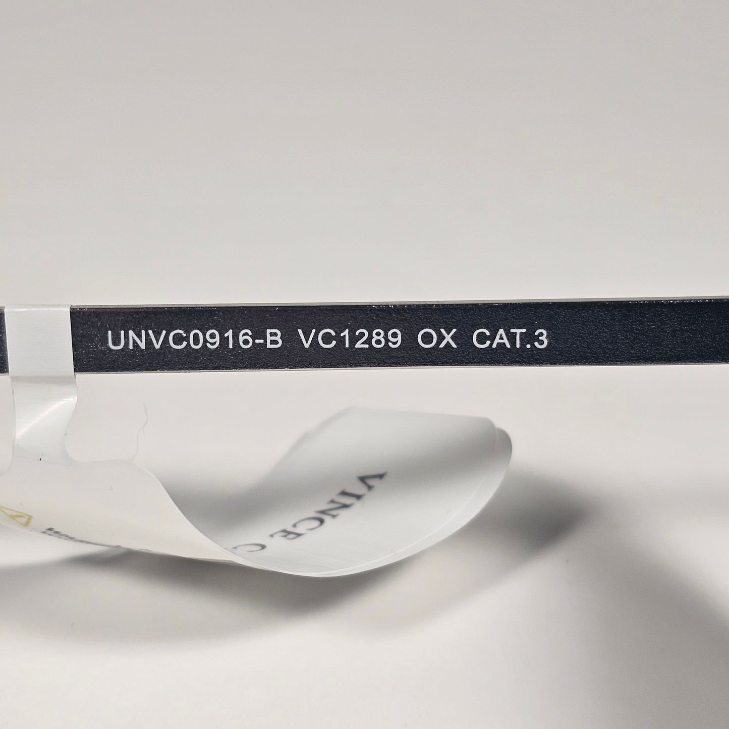 Vince Camuto VC1289 OX Oversize Cat Eye Cutoff Sunglasses Black Silver Smoke Gradient Lens