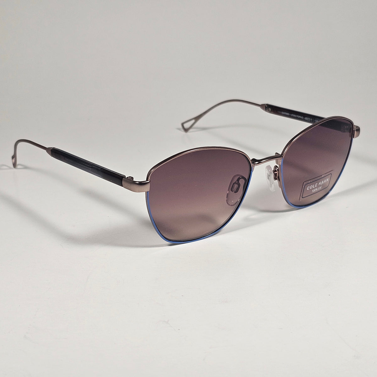 Cole Haan CH7080 733 Grand.0s Designer Sunglasses Topaz Gold Brown Gradient Lens