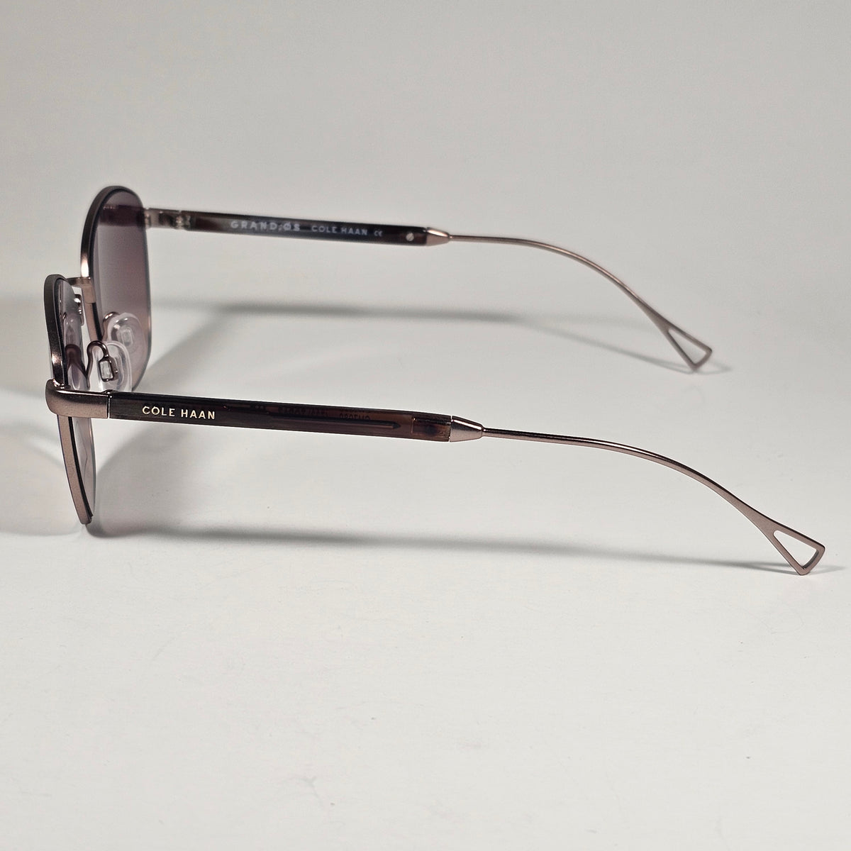Cole Haan CH7080 733 Grand.0s Designer Sunglasses Topaz Gold Brown Gradient Lens