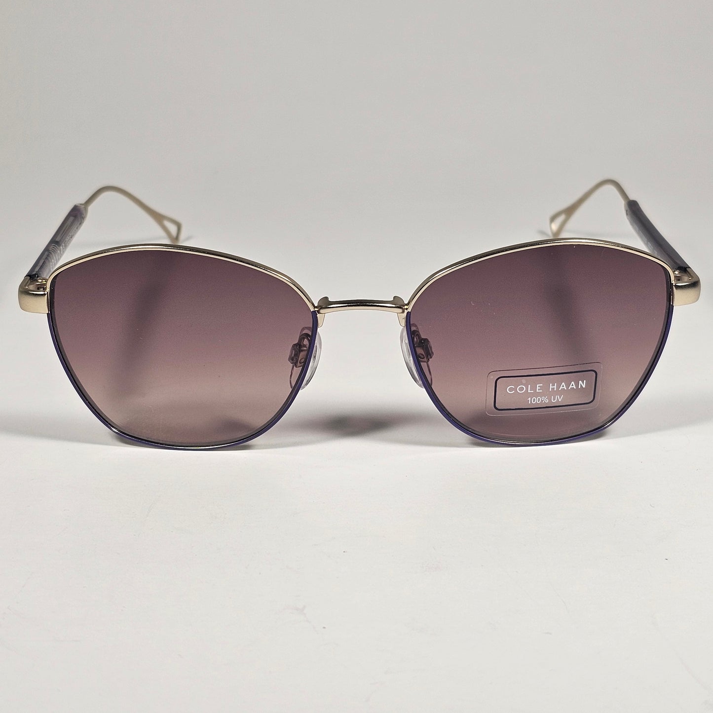 Cole Haan CH7080 717 Grand.0s Designer Sunglasses Gold Brown Gradient Lens