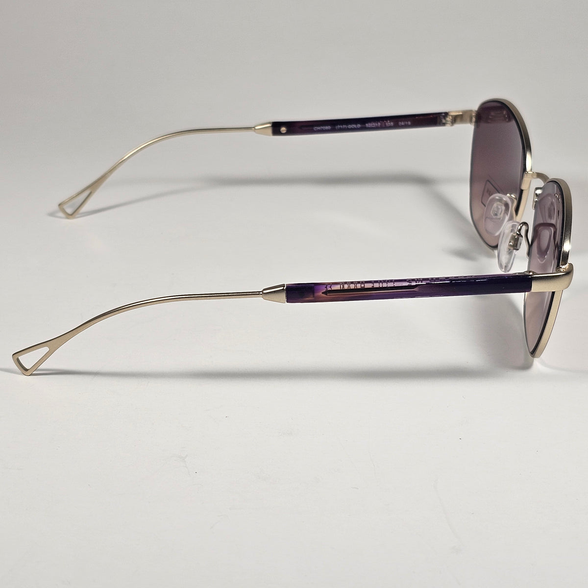 Cole Haan CH7080 717 Grand.0s Designer Sunglasses Gold Brown Gradient Lens