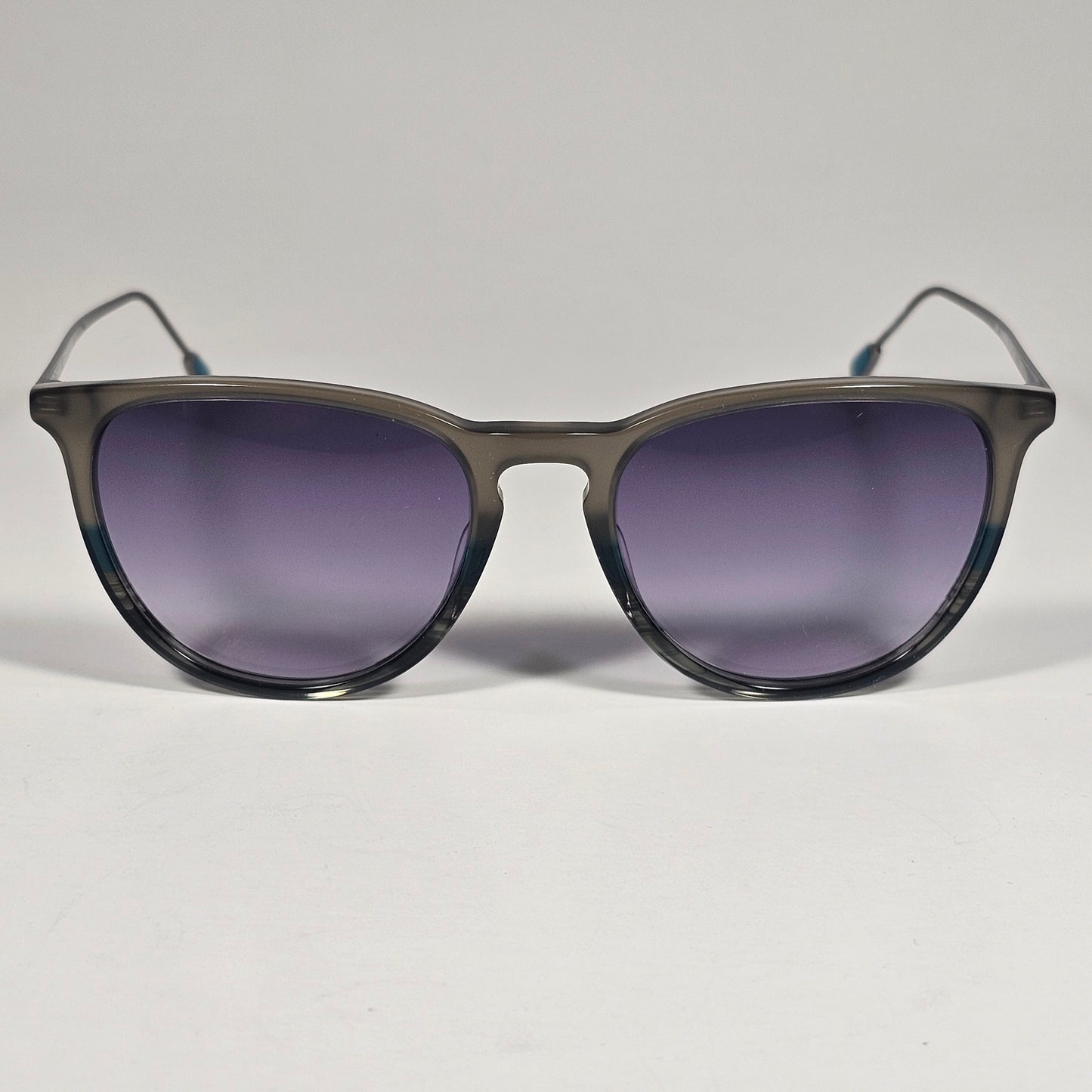 Cole Haan CH3001 303 Key Hole Ti-Flex Sunglasses Sage Horn Gray Gradient