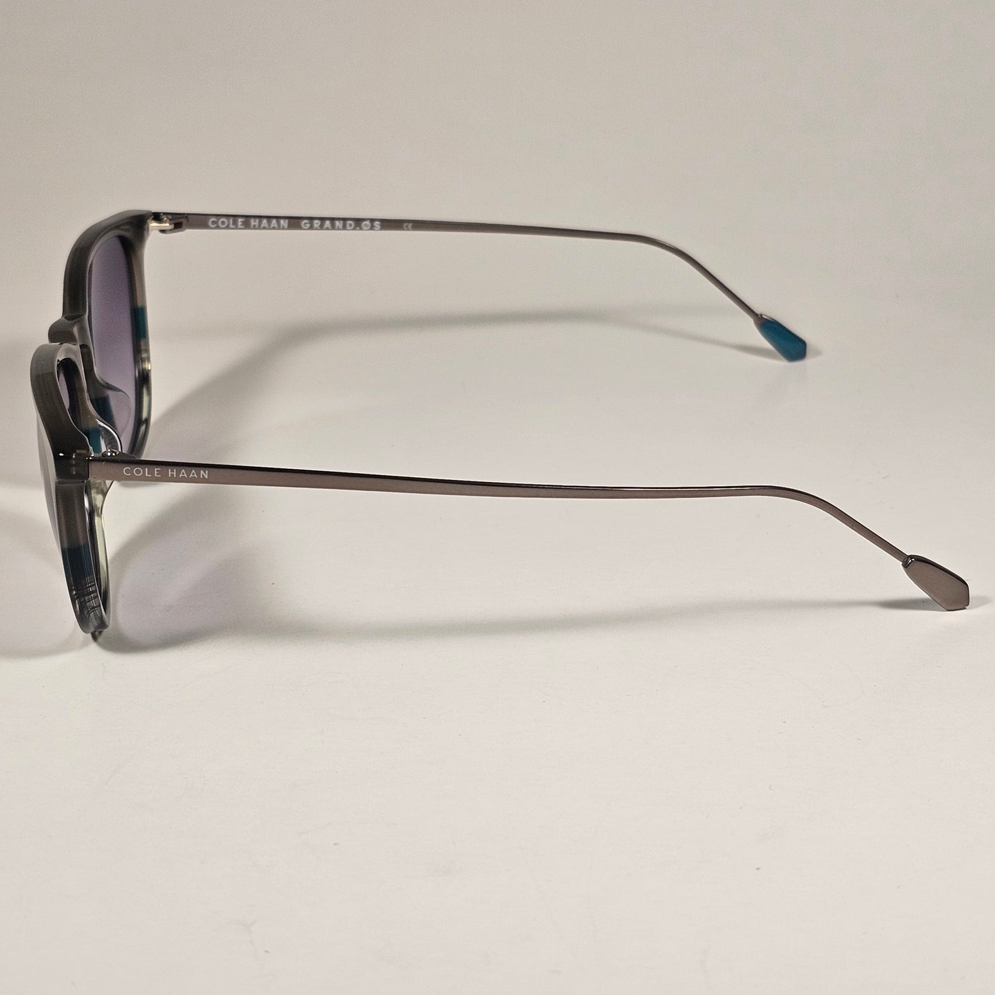 Cole Haan CH3001 303 Key Hole Ti-Flex Sunglasses Sage Horn Gray Gradient