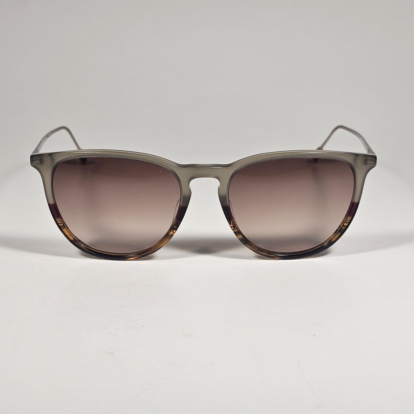 Cole Haan CH3001 200 Key Hole Ti-Flex Sunglasses Brown Horn Brown Gradient