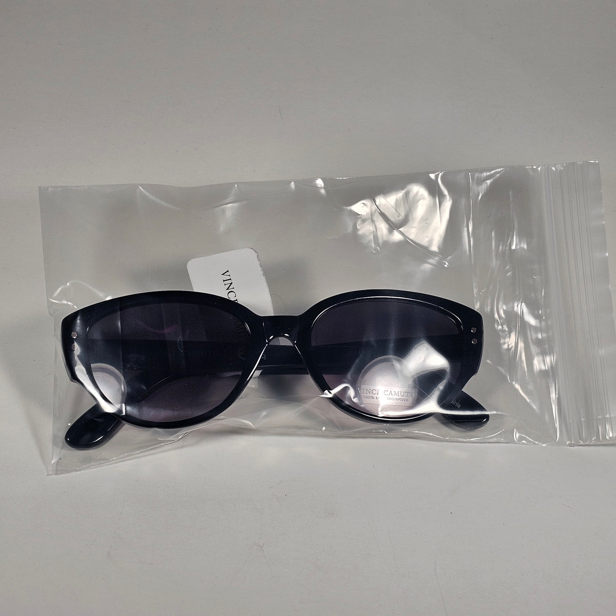 Vince Camuto VC1174 OX Cat Eye Sunglasses Black Frame Smoke Gradient Lens