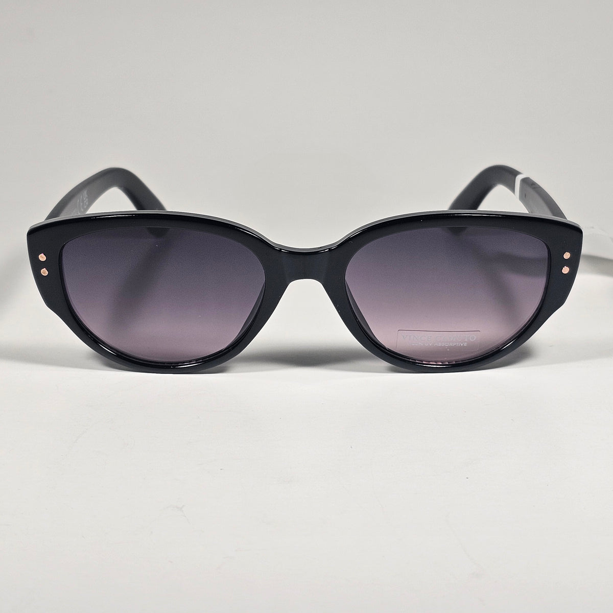 Vince Camuto VC1174 OX Cat Eye Sunglasses Black Frame Smoke Gradient Lens