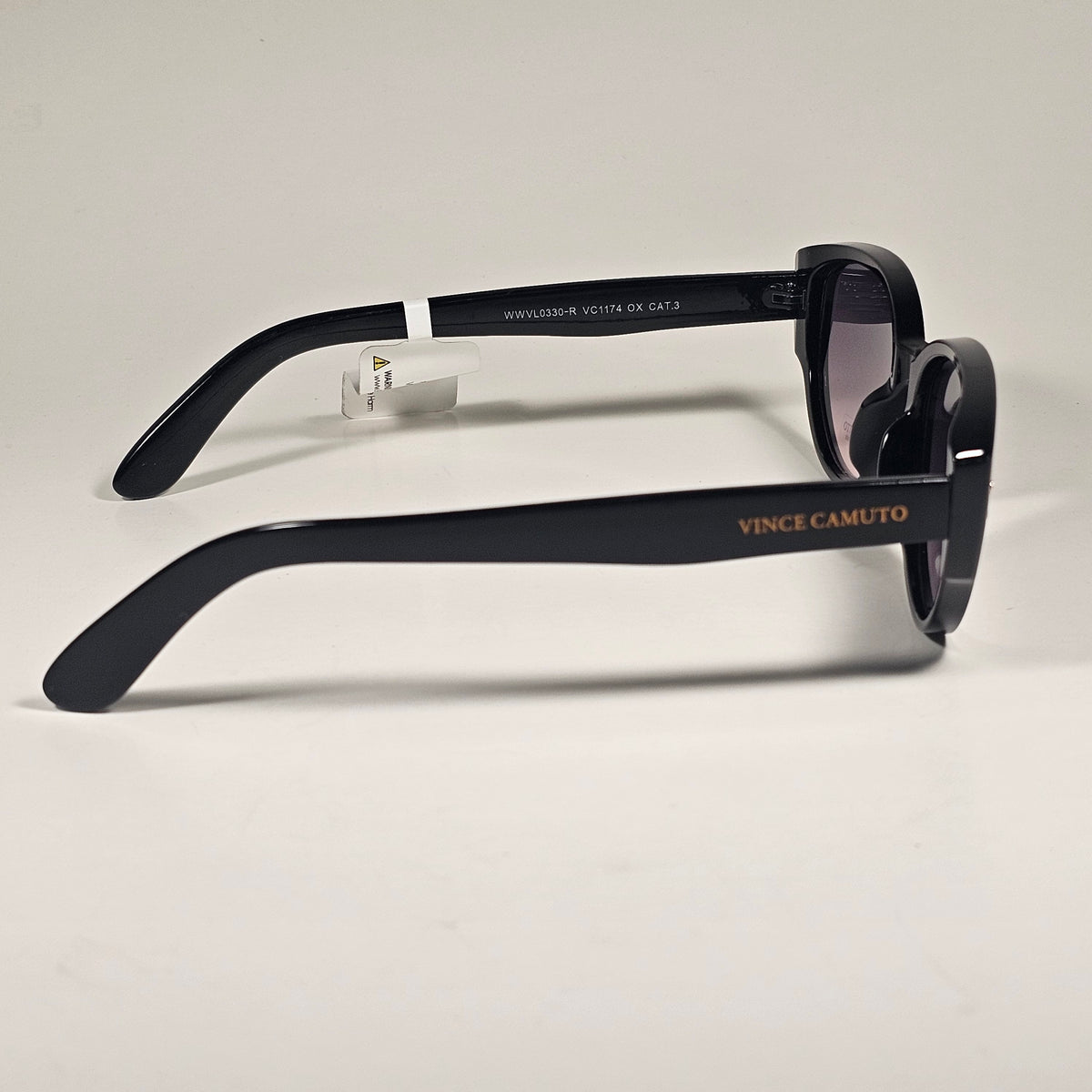 Vince Camuto VC1174 OX Cat Eye Sunglasses Black Frame Smoke Gradient Lens