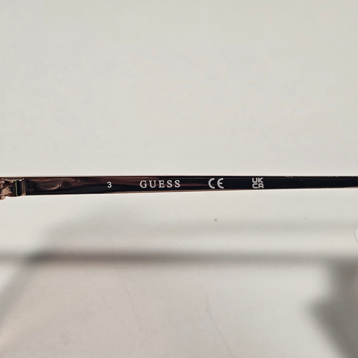 Guess GO00064 28G Pilot Sunglasses Pink Rose Gold Frame Brown Gradient Lens 61mm
