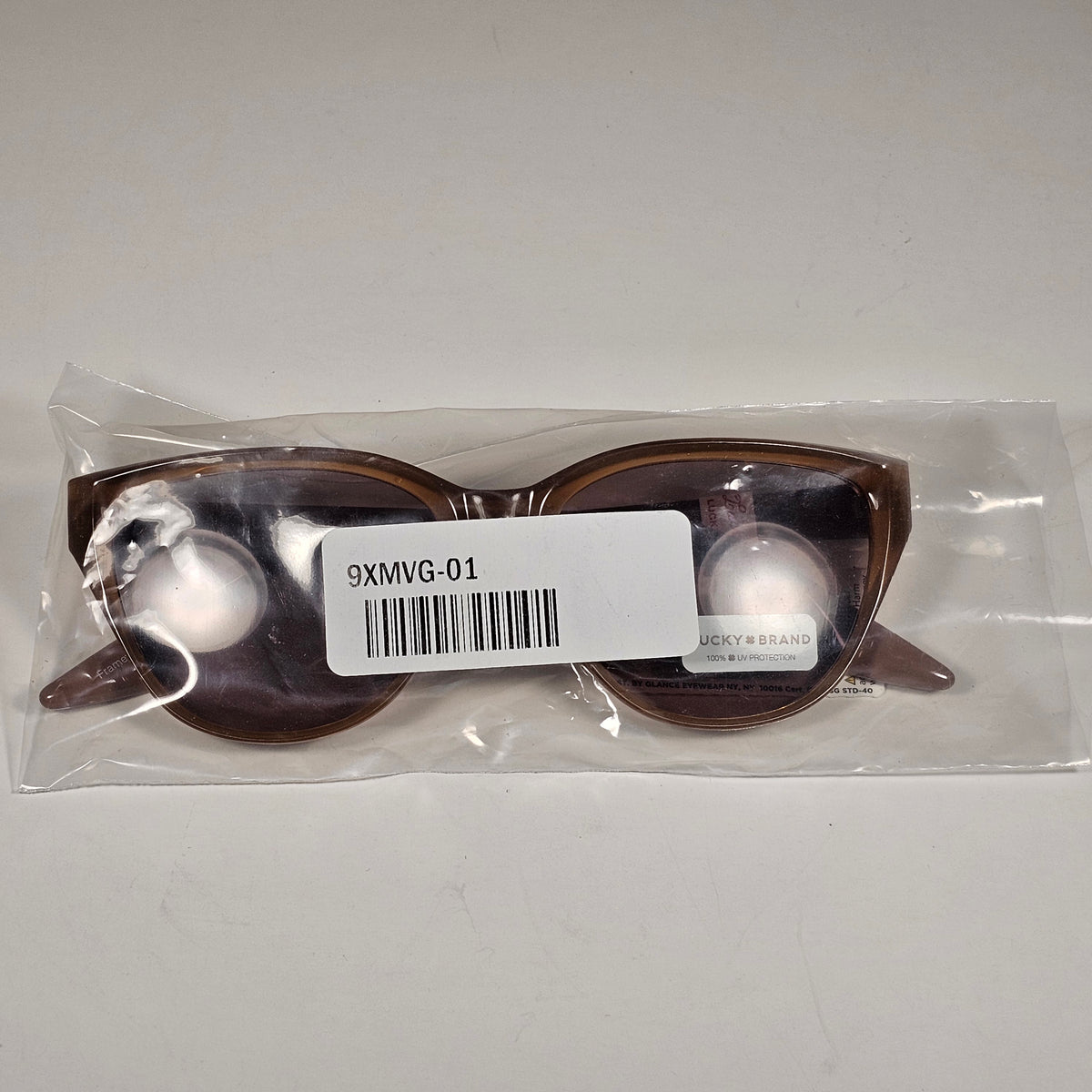 Lucky Brand LB59016 Cat Eye Sunglasses Brown Nude Frame Brown Lens