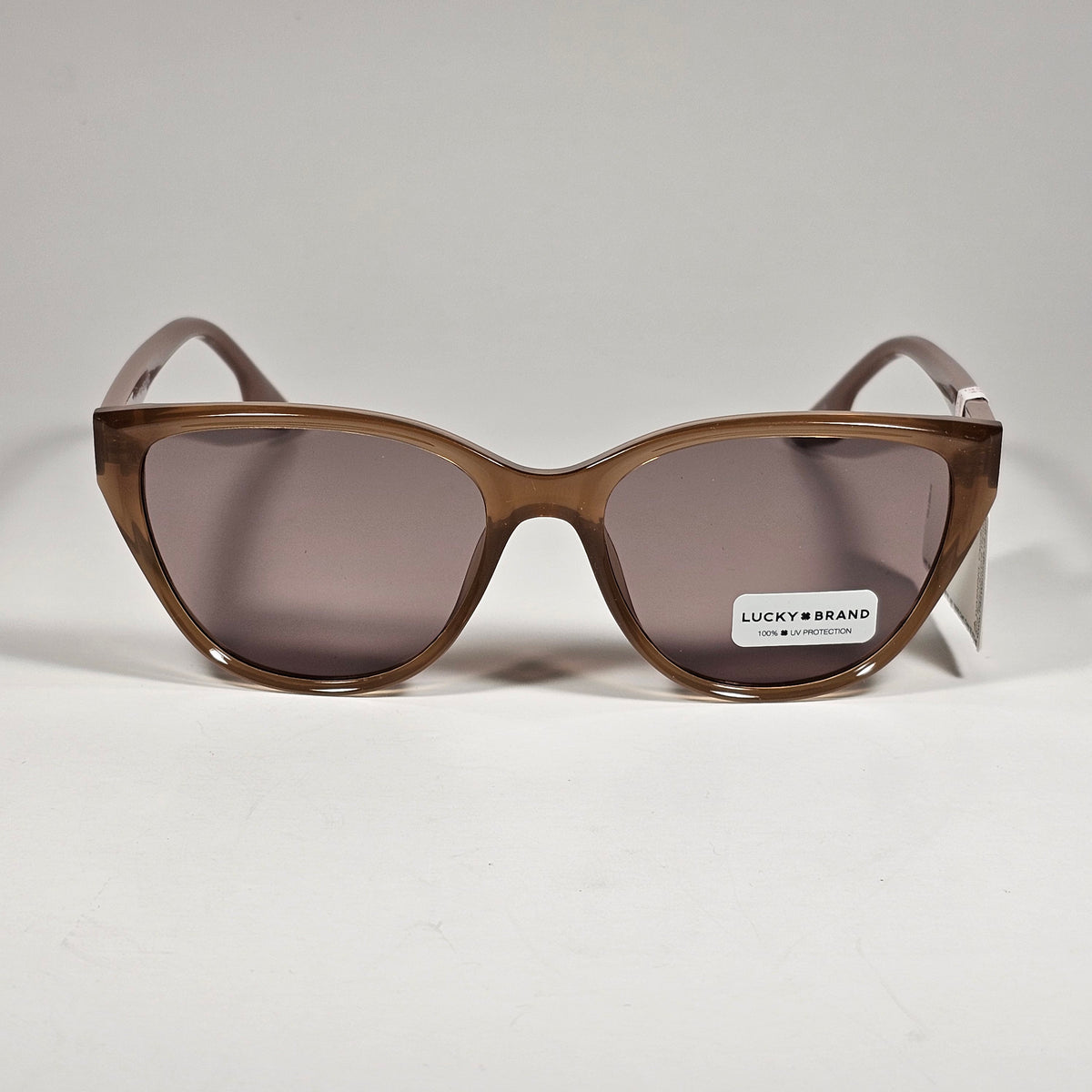 Lucky Brand LB59016 Cat Eye Sunglasses Brown Nude Frame Brown Lens