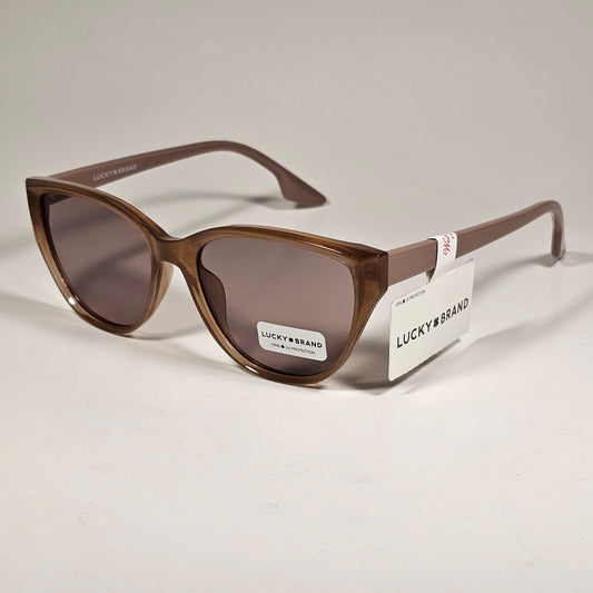 Lucky Brand LB59016 Cat Eye Sunglasses Brown Nude Frame Brown Lens