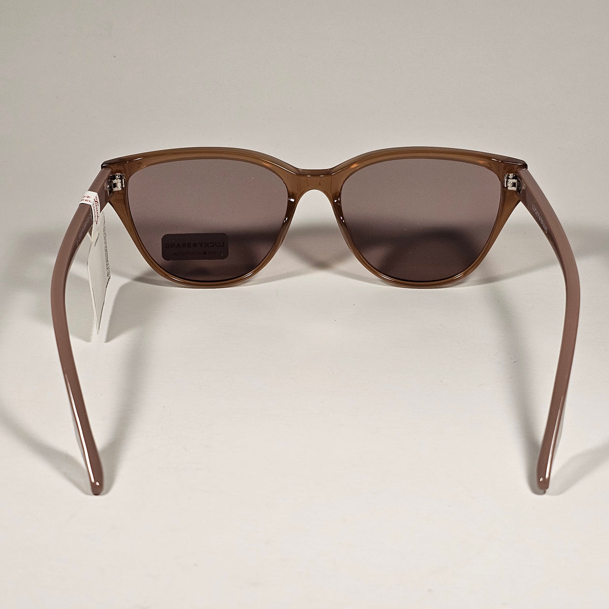 Lucky Brand LB59016 Cat Eye Sunglasses Brown Nude Frame Brown Lens