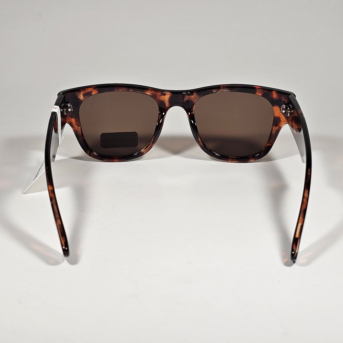 Lucky Brand LB59015 Sunglasses Blocky Square Brown Tortoise Frame Brown Lens