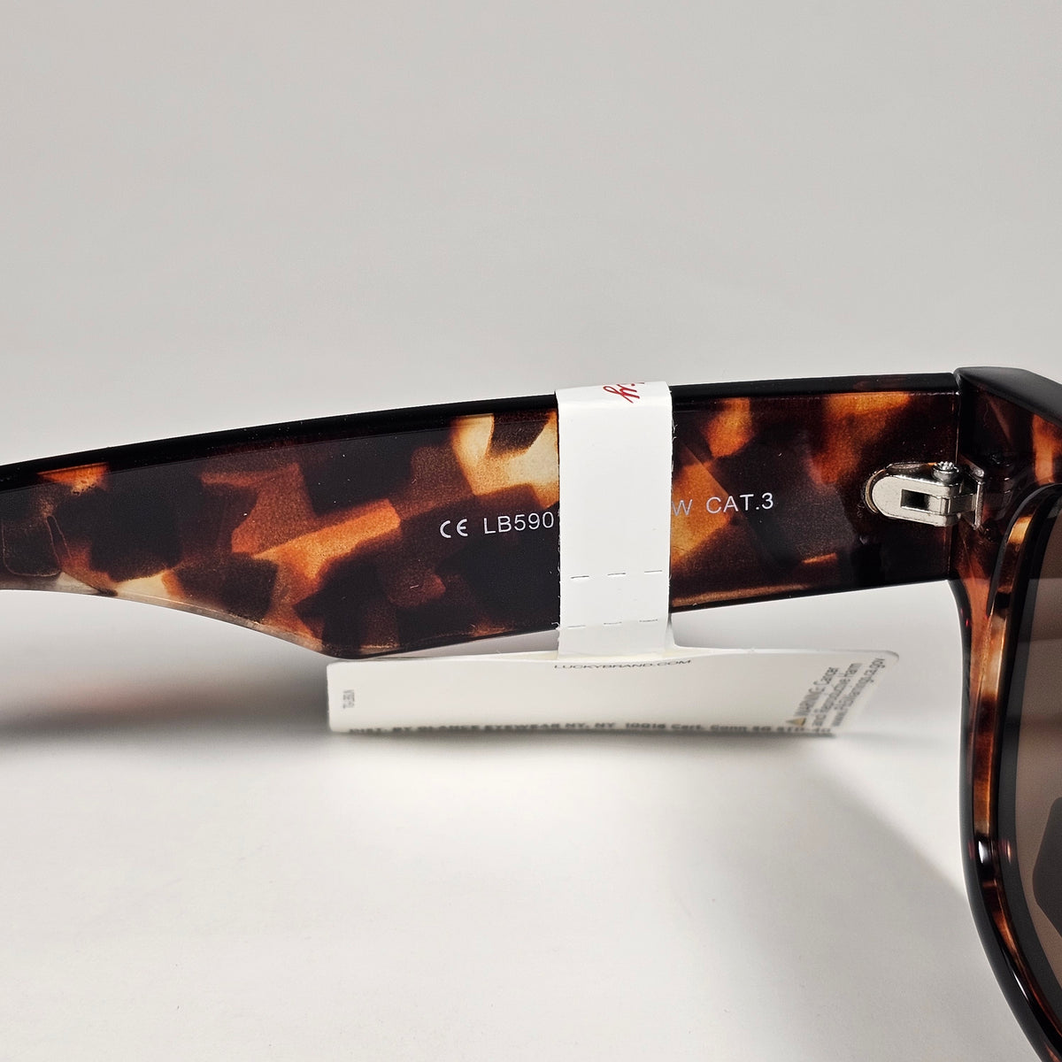 Lucky Brand LB59015 Sunglasses Blocky Square Brown Tortoise Frame Brown Lens