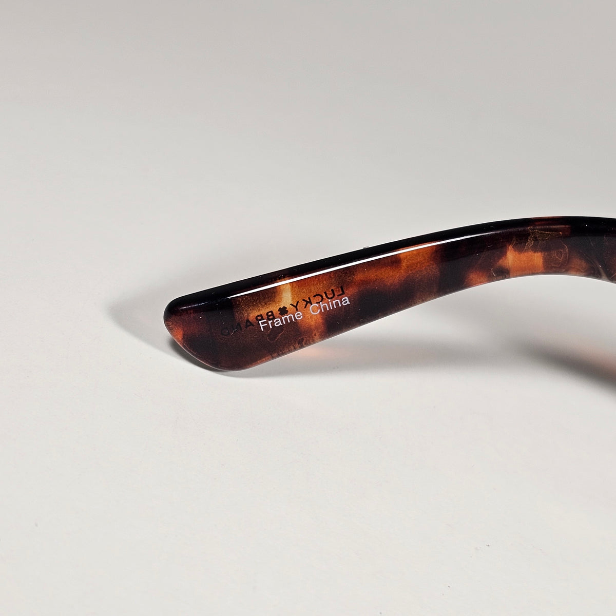 Lucky Brand LB59015 Sunglasses Blocky Square Brown Tortoise Frame Brown Lens