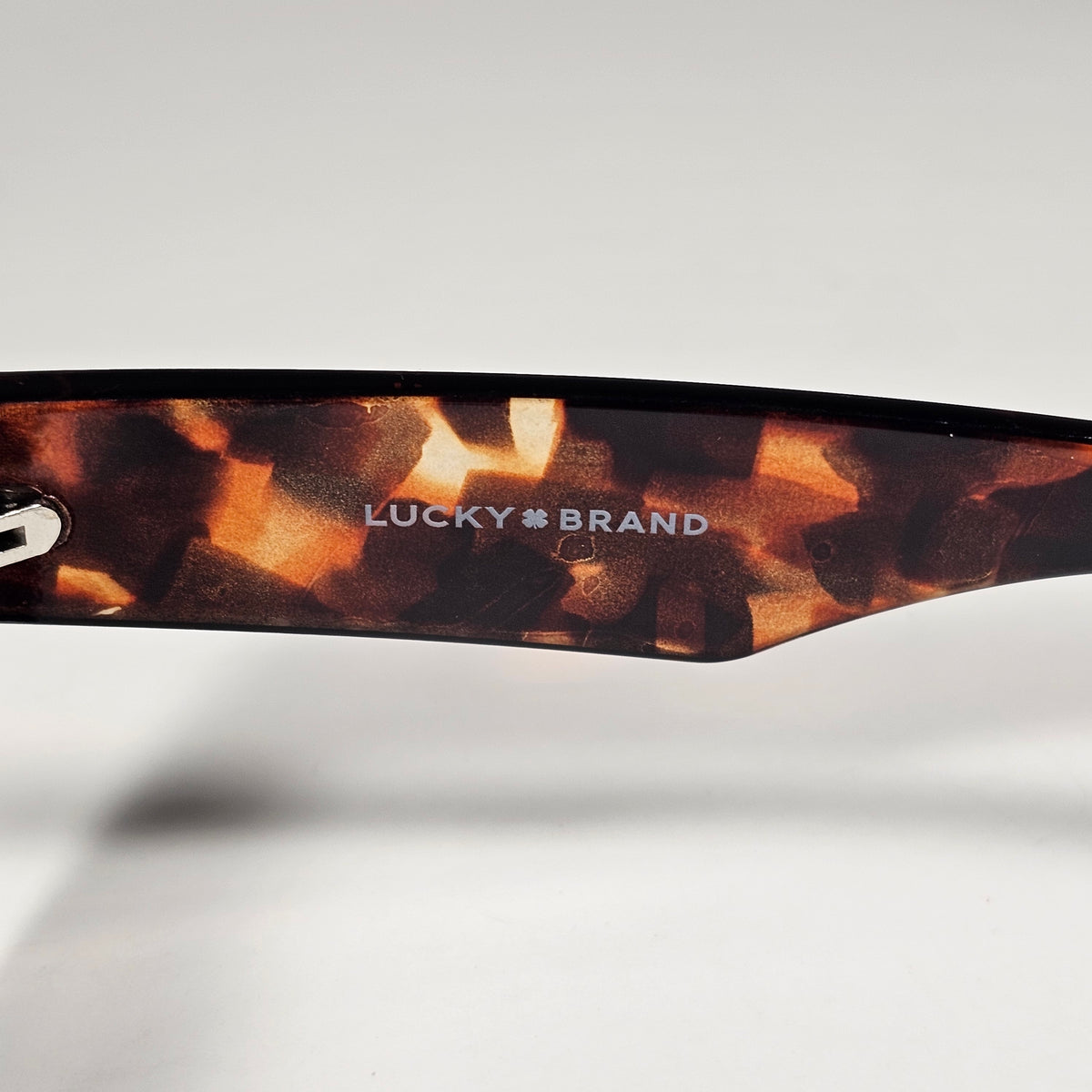 Lucky Brand LB59015 Sunglasses Blocky Square Brown Tortoise Frame Brown Lens