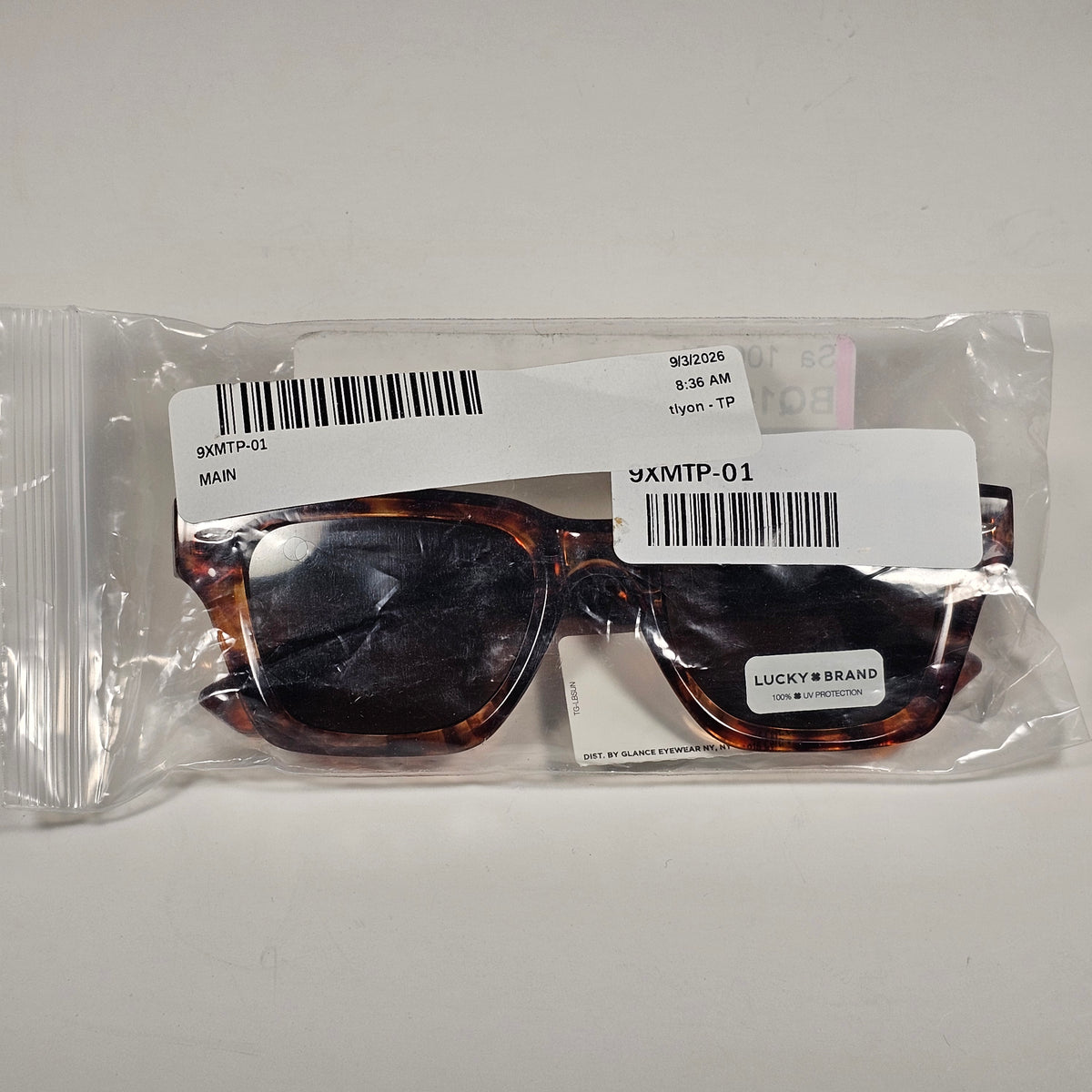Lucky Brand LB58289 Square Sunglasses Brown Tortoise Frame Brown Lens