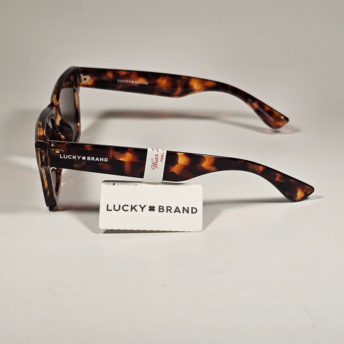 Lucky Brand LB58289 Square Sunglasses Brown Tortoise Frame Brown Lens