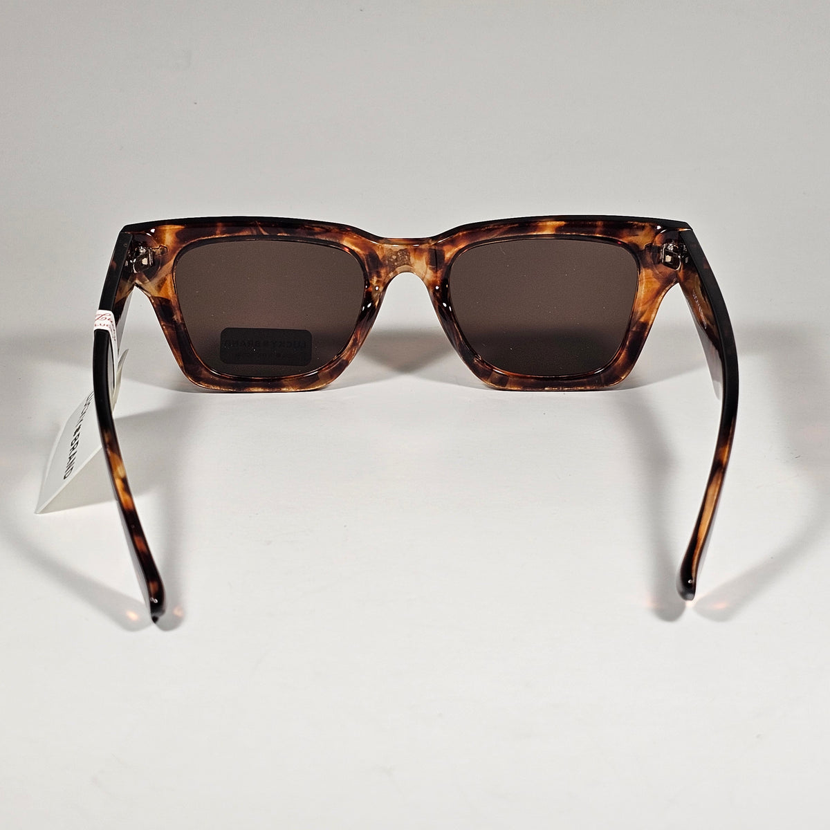 Lucky Brand LB58289 Square Sunglasses Brown Tortoise Frame Brown Lens